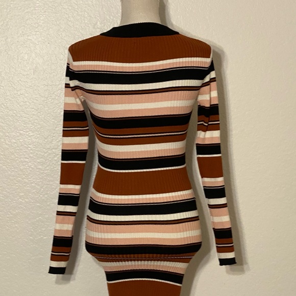 Say What Multi Stripe Bodycon Dress - Picture 9 of 10